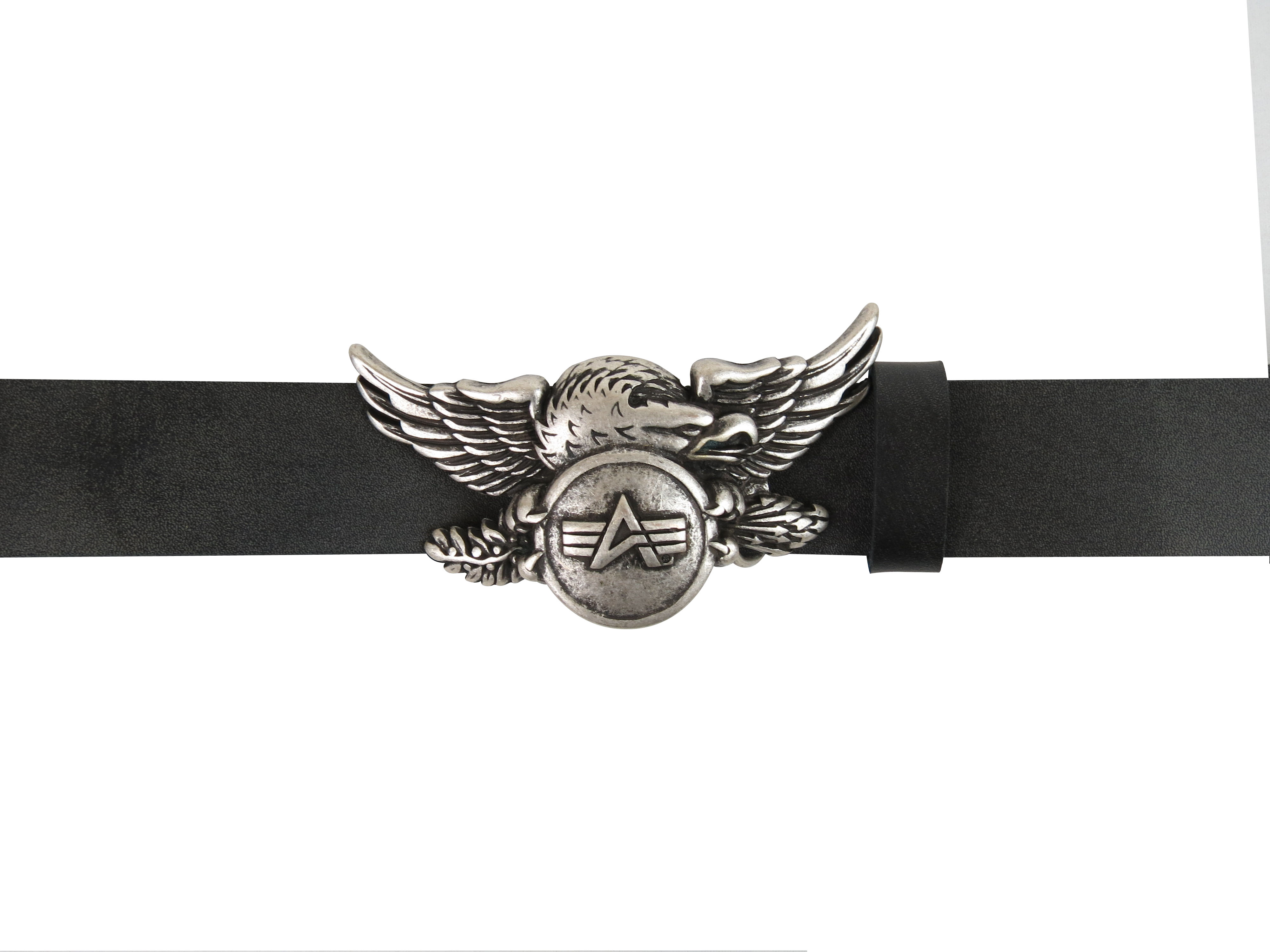 Belt Buckle Alpha Industries Leather with Eagle